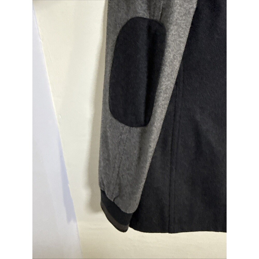 ESPRIT MEN’S Grey 2-Tone Wool Blend Blazer With Elbow Patch Size L - Picture 4 of 16